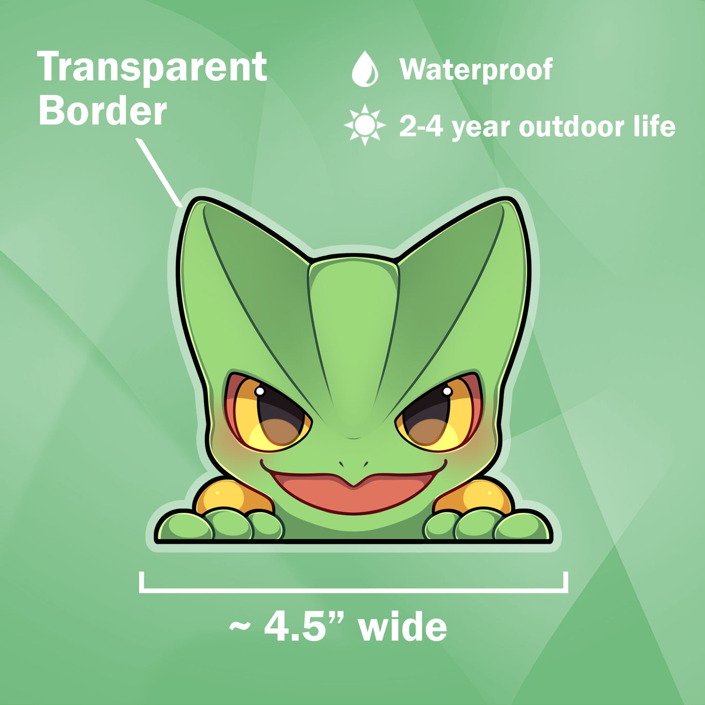 Sceptile Peeker Sticker