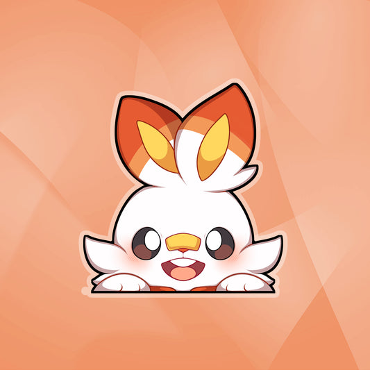 Scorbunny Peeker Sticker