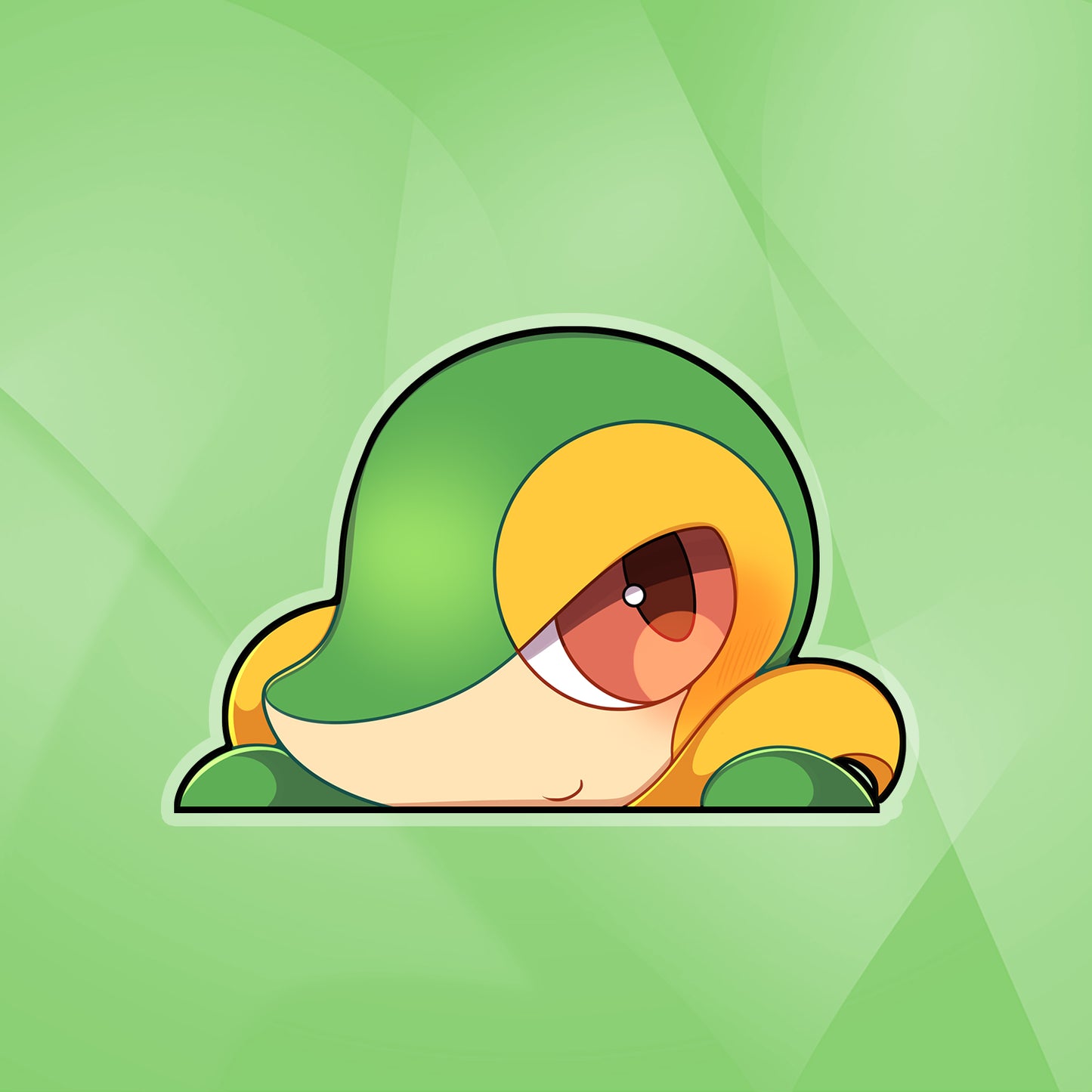 Snivy Peeker Sticker