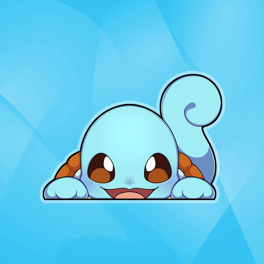 Squirtle Peeker Sticker