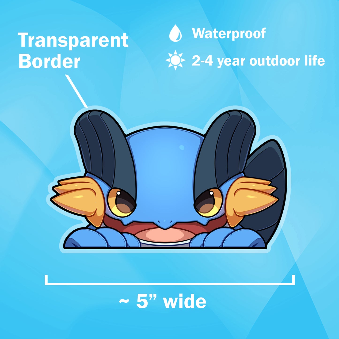 Swampert Peeker Sticker