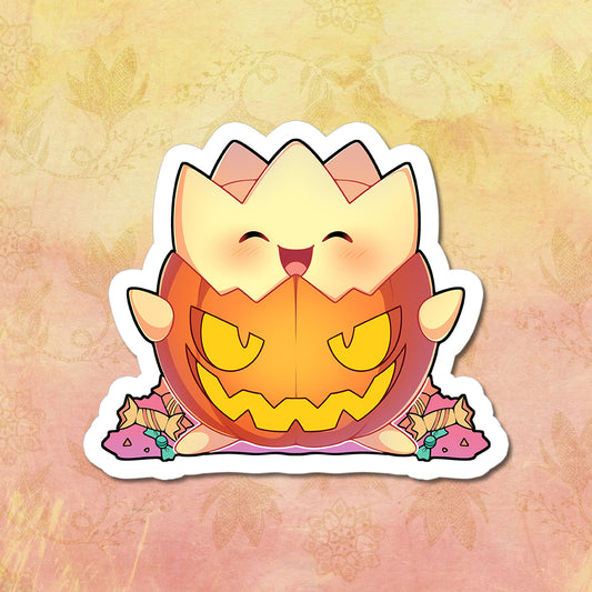 Togepi Pumpkin Costume Vinyl Sticker