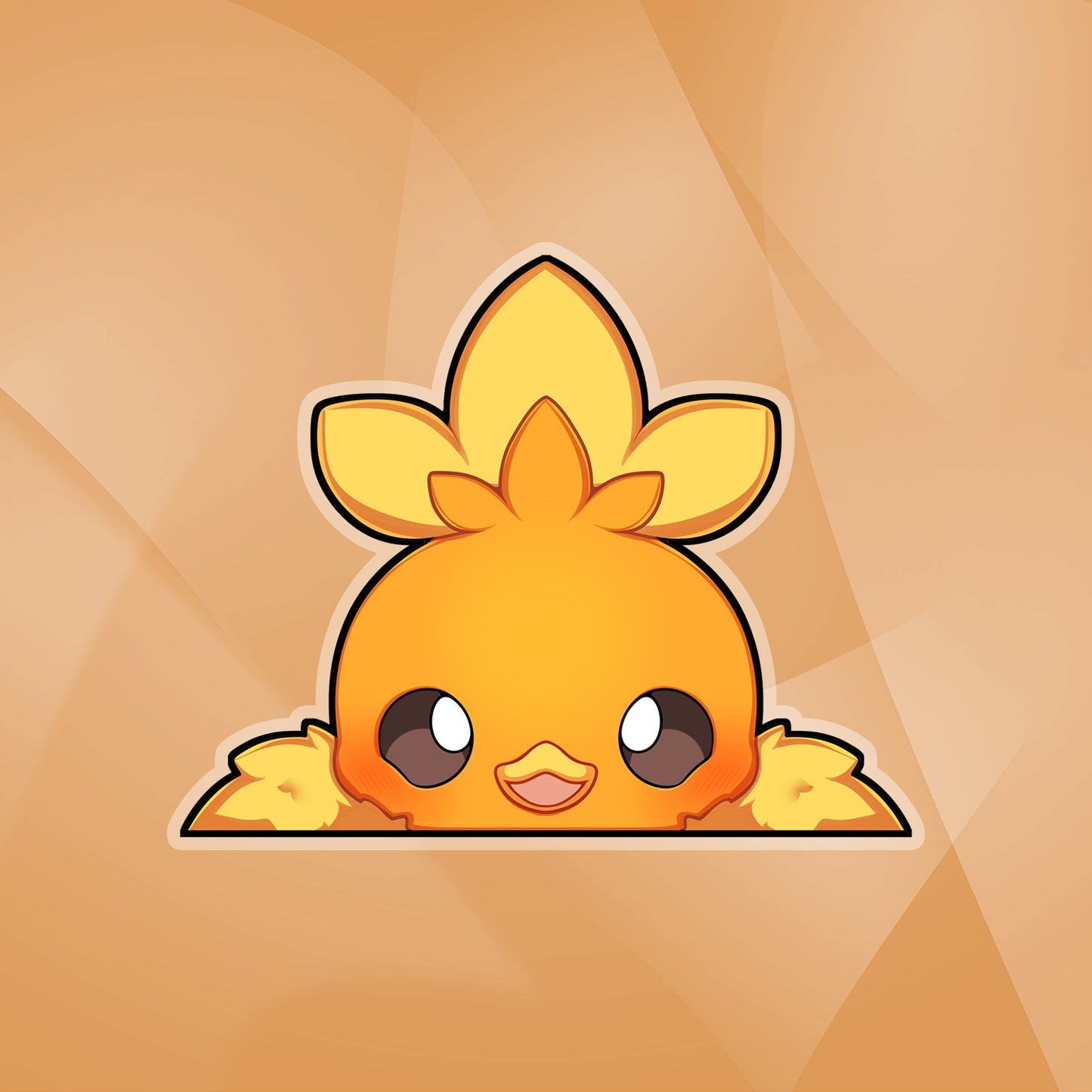 Torchic Peeker Sticker