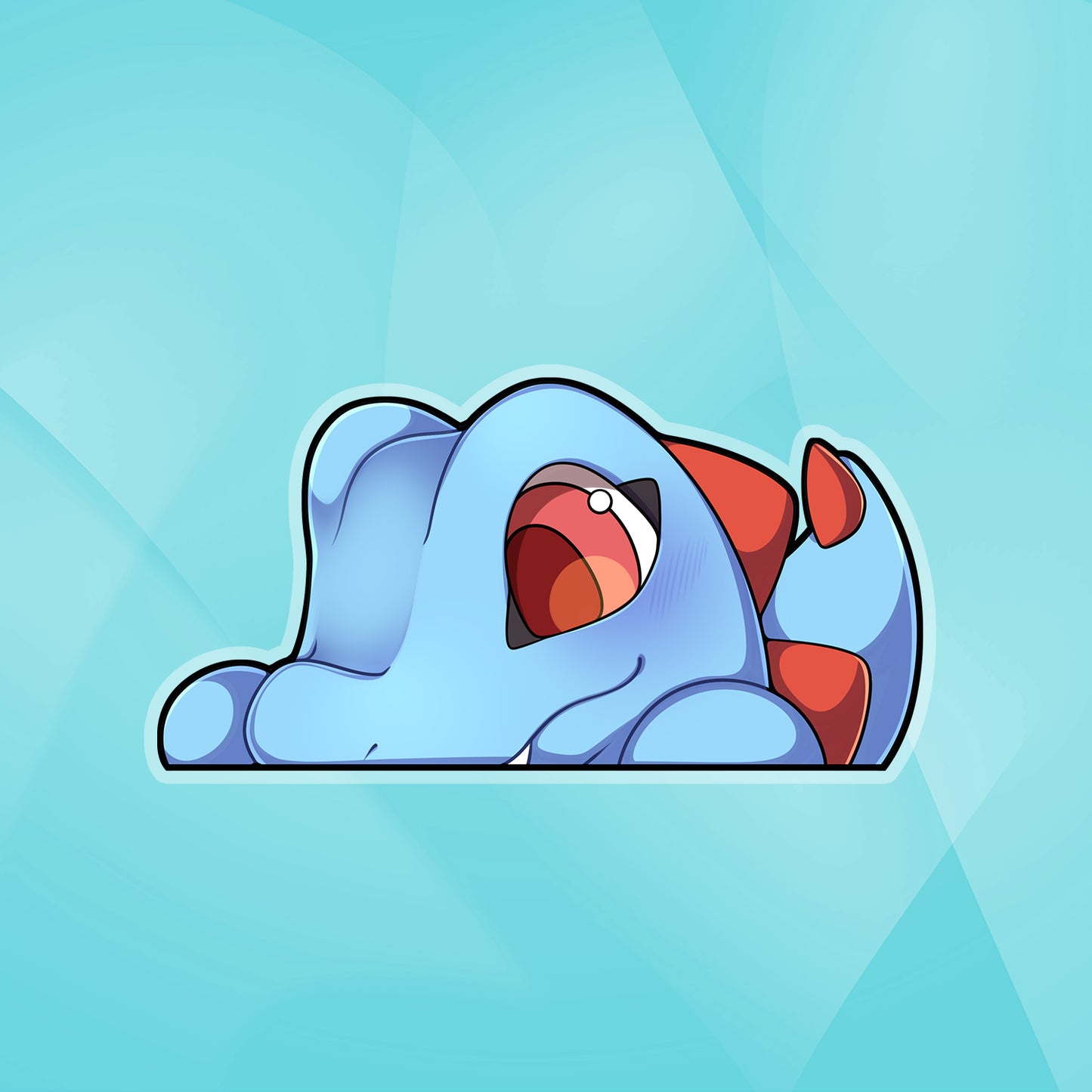 Totodile Peeker Sticker