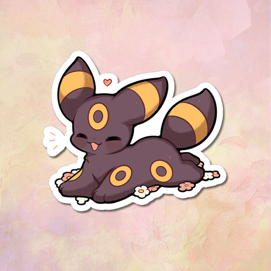 Umbreon with Daisies Vinyl Sticker