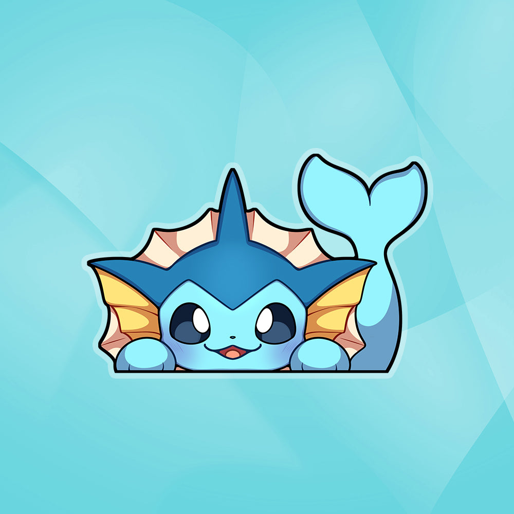 Vaporeon Peeker Sticker