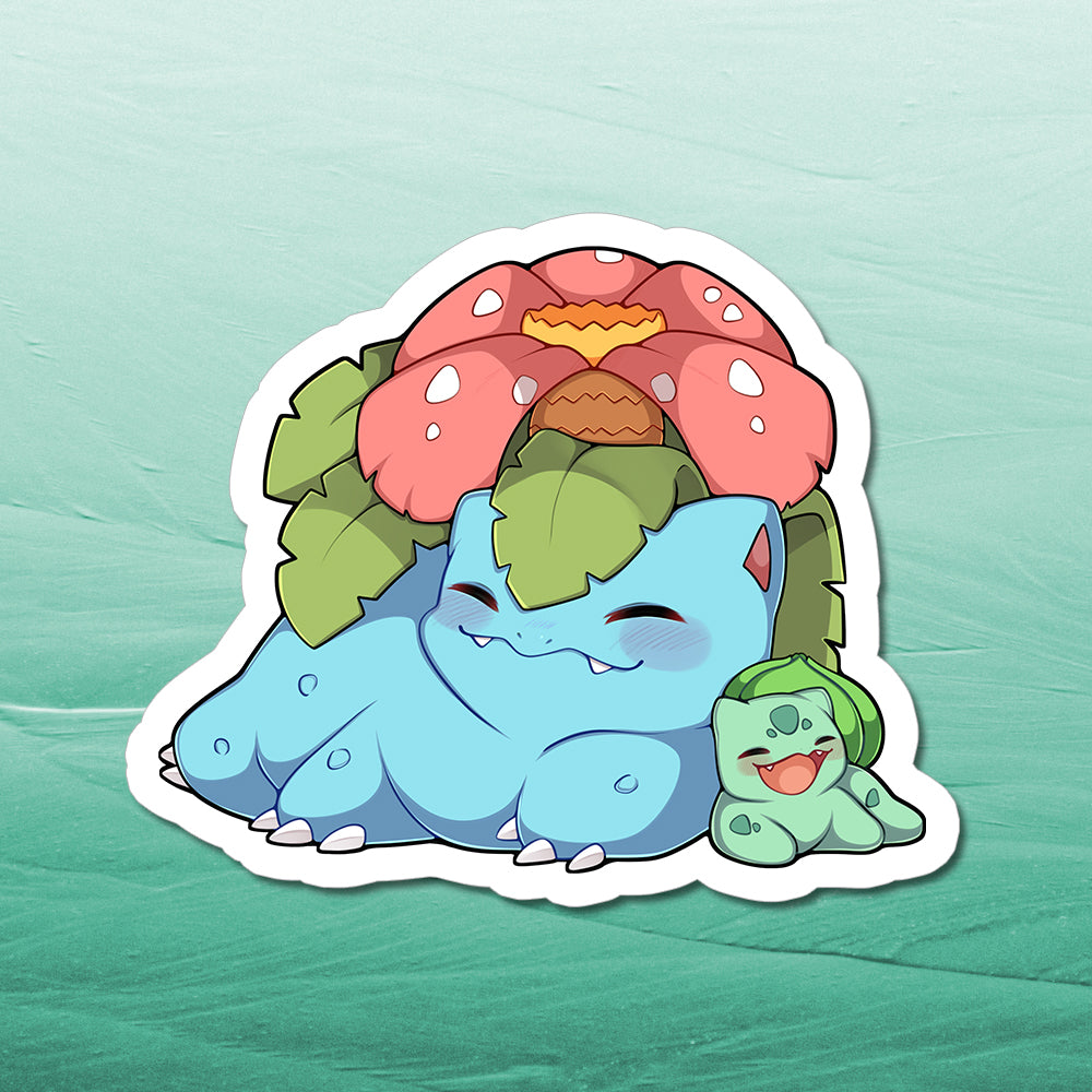 Venusaur & Bulbasaur Vinyl Sticker