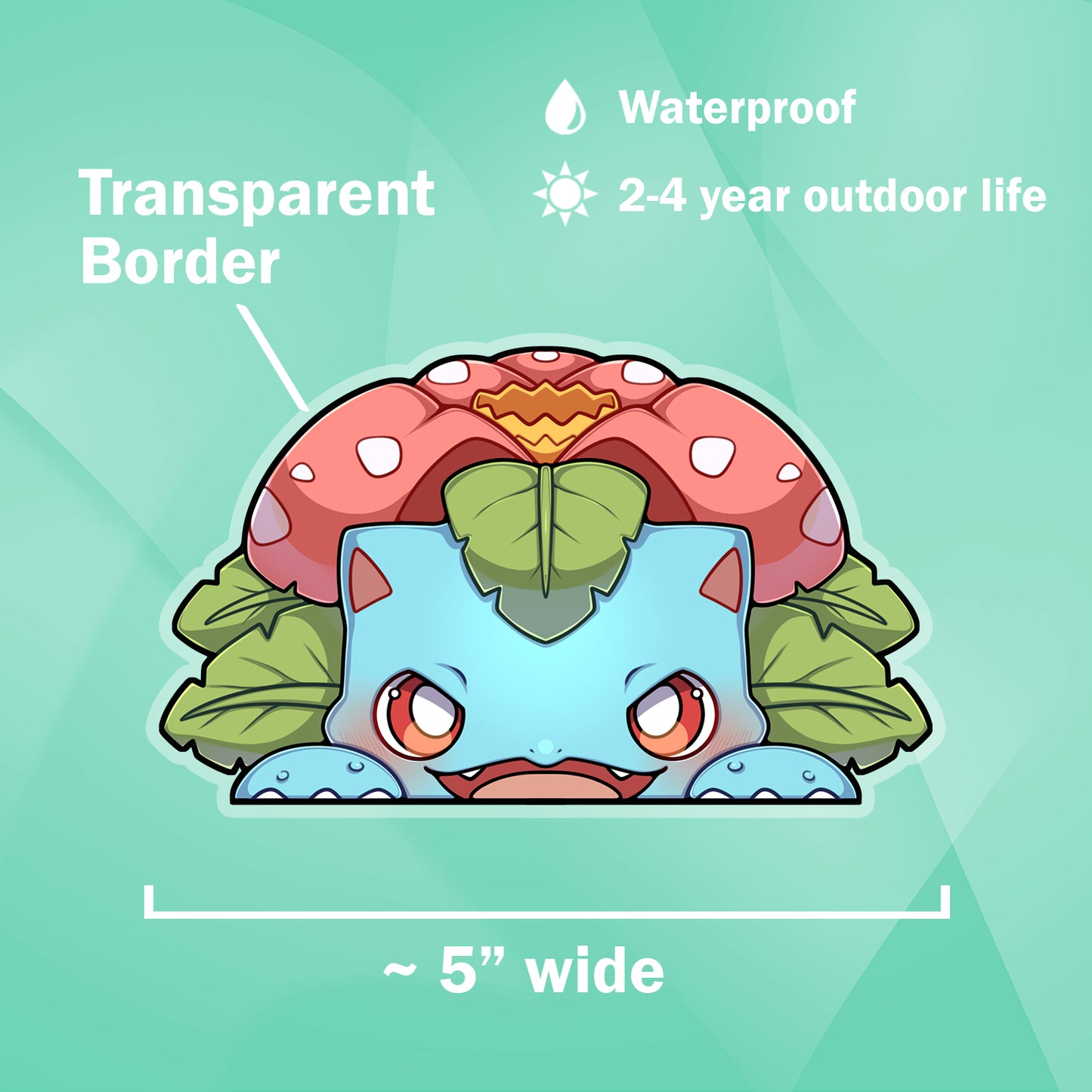 Venusaur Peeker Sticker