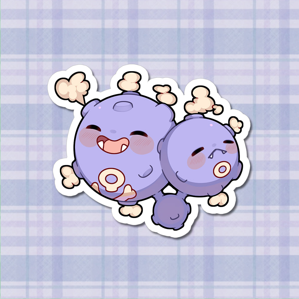 Weezing Vinyl Sticker