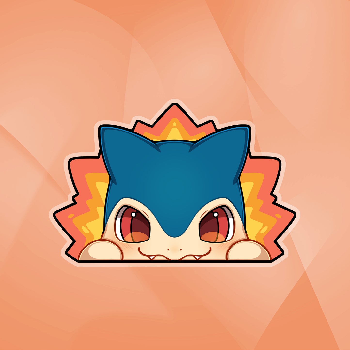 Typhlosion Peeker Sticker