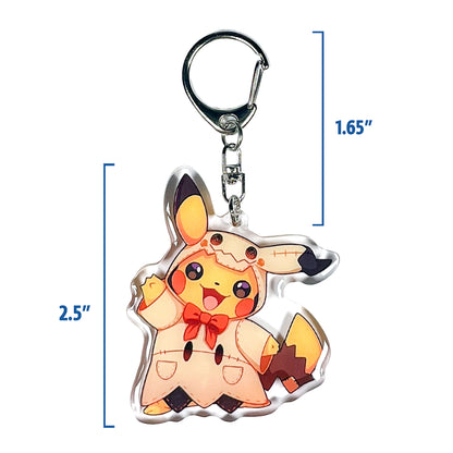 Pikachu in Mimikyu Costume Keychain