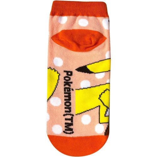 Pikachu (Orange with Dots) Ankle Socks