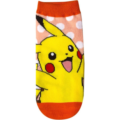 Pikachu (Orange with Dots) Ankle Socks