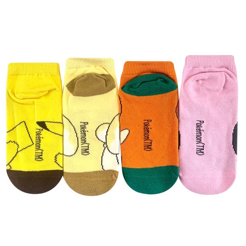 Fidough, Pawmi, Lechonk & Pikachu Ankle Sock Set (4pc)