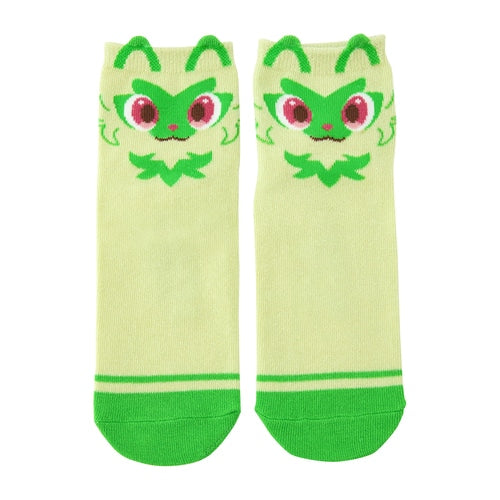 Sprigatito (with Ears) Mid Crew Socks