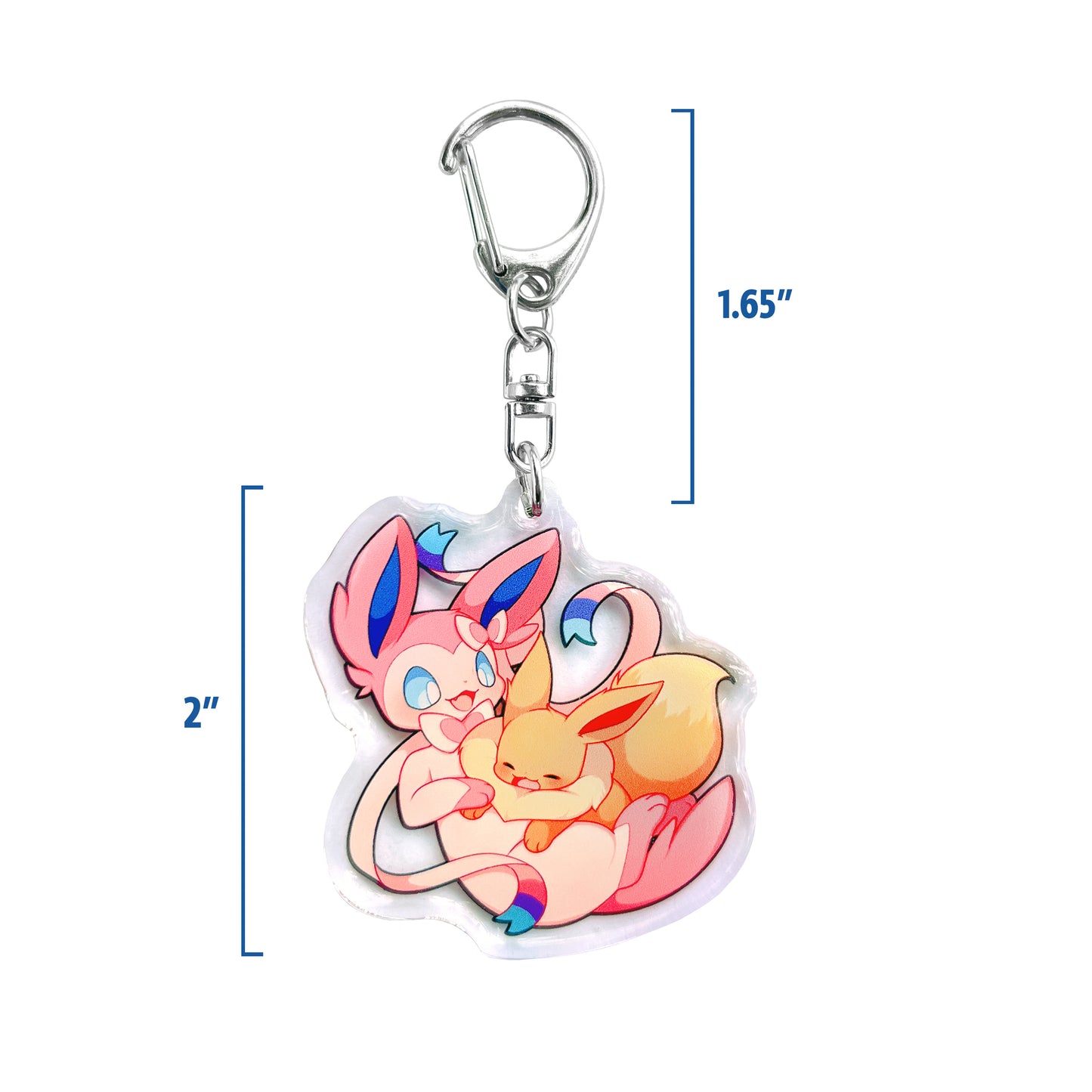 Sylveon & Eevee Keychain