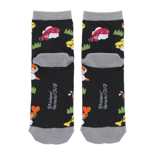 Tatsugiri Pattern (Black) Mid Crew Socks