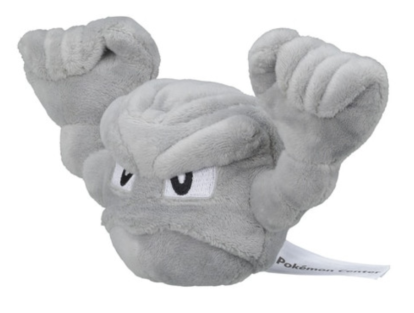 Geodude Pokemon Fit Plush