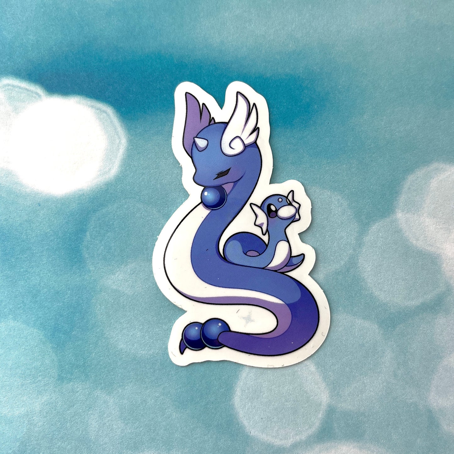 Dragonair & Dratini Vinyl Sticker