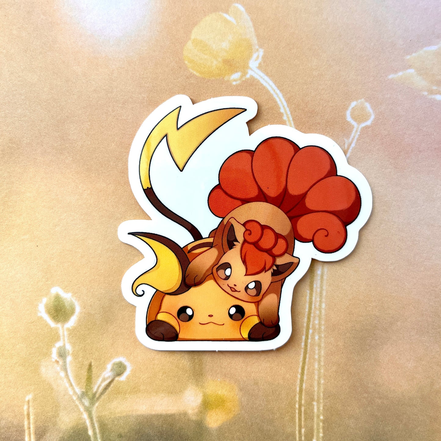 Raichu & Vulpix Vinyl Sticker