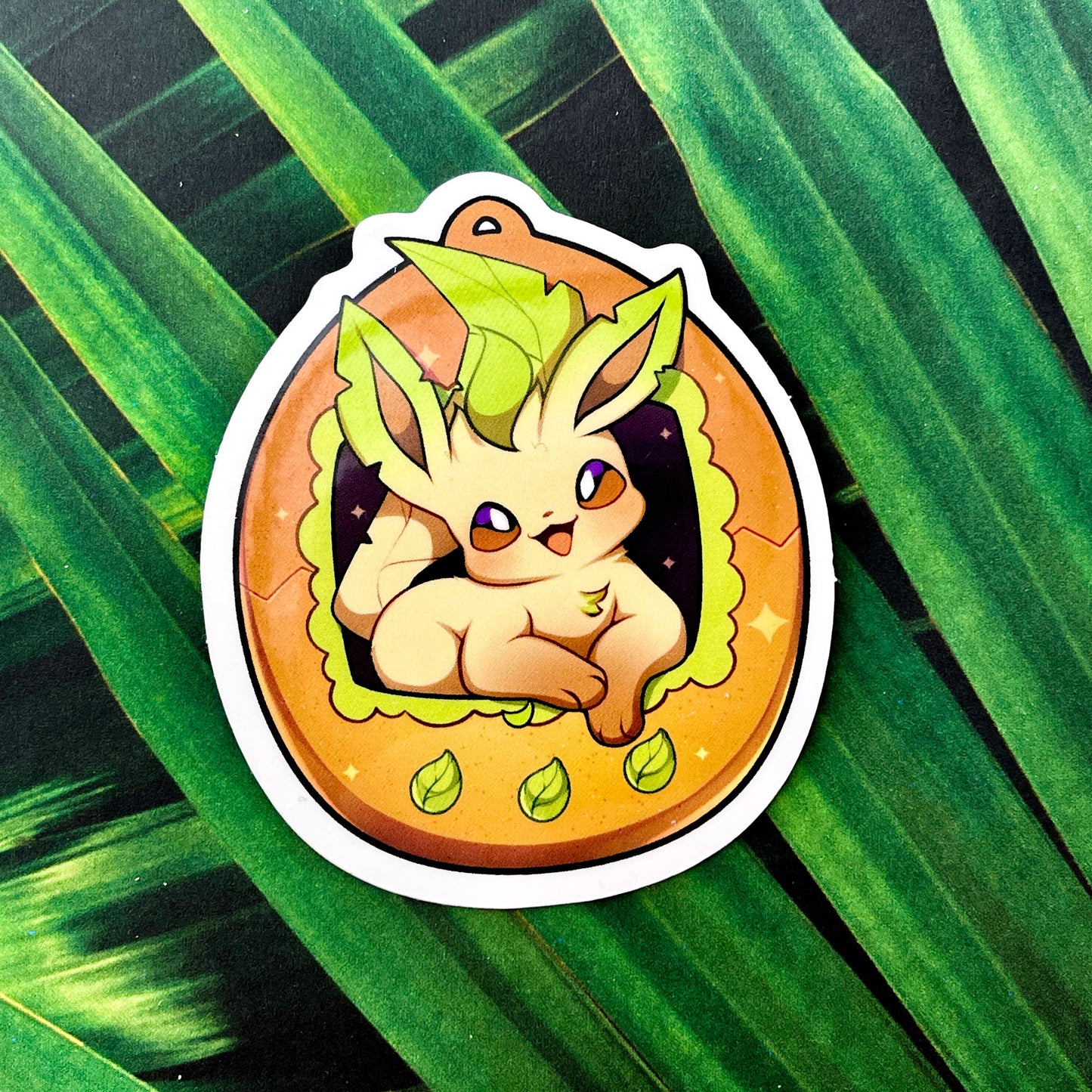 Leafeon Tamagotchi Vinyl Sticker