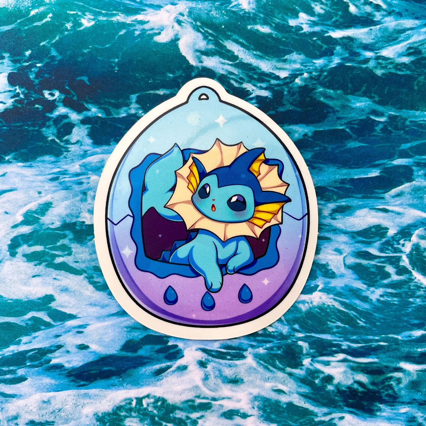 Vaporeon Tamagotchi Vinyl Sticker