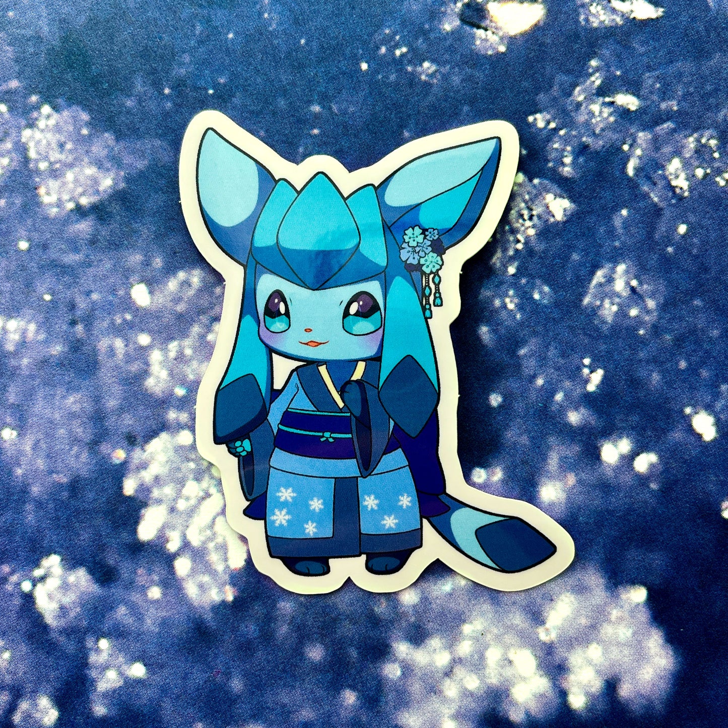 Glaceon Kimono Vinyl Sticker