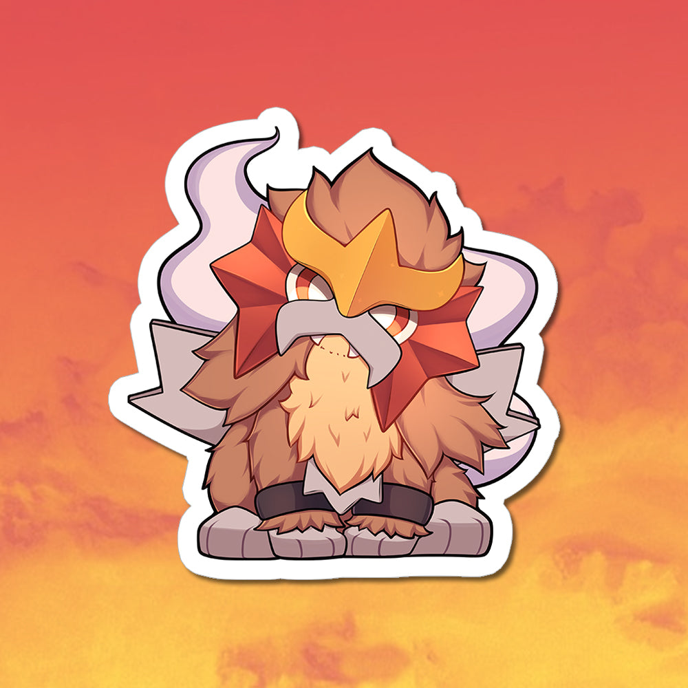 Entei Vinyl Sticker