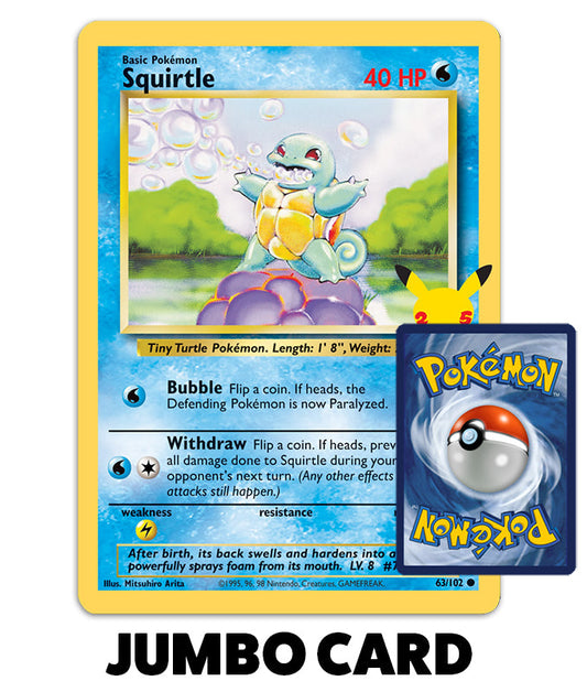 First Partner Pack Squirtle Jumbo Card