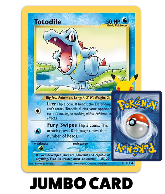 First Partner Pack Totodile Jumbo Card